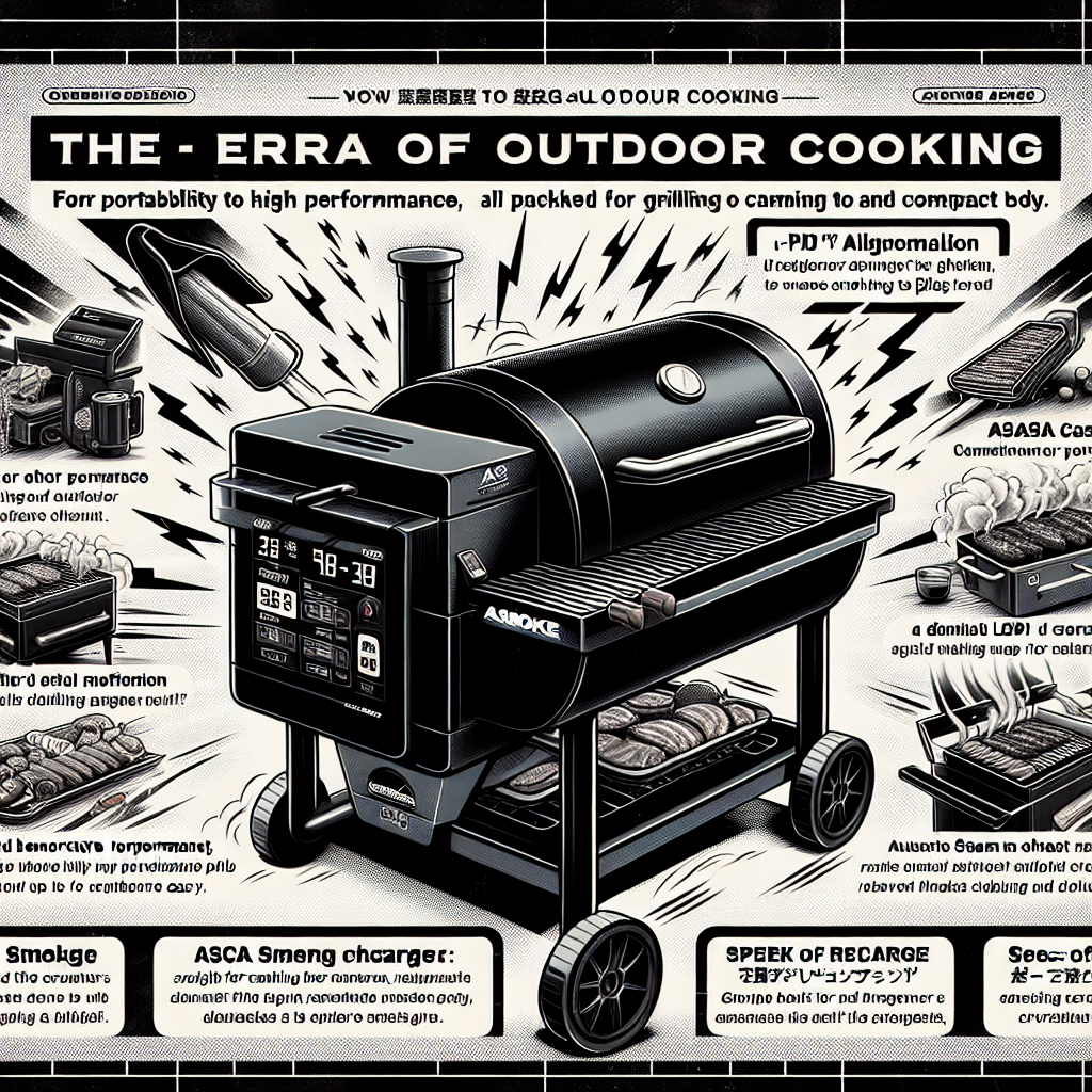 アウトドア料理の新時代！ASMOKE Essential Pellet Grillでどこでも本格BBQ